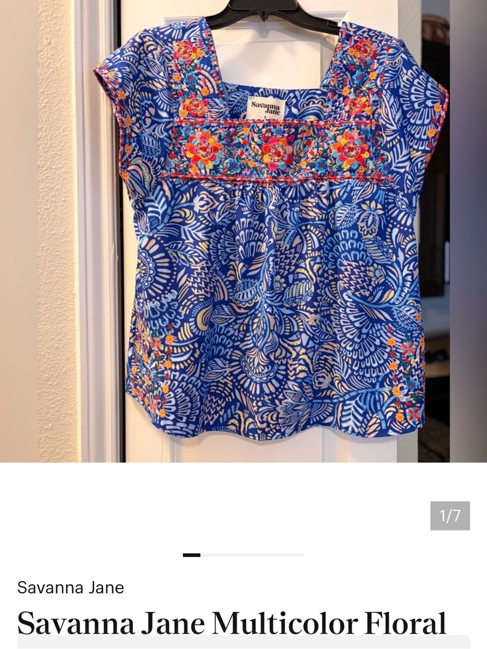 Savanna Jane Multicolor Floral Blouse
